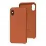 Чехол для iPhone X / Xs Leather Case (Leather) saddle brown