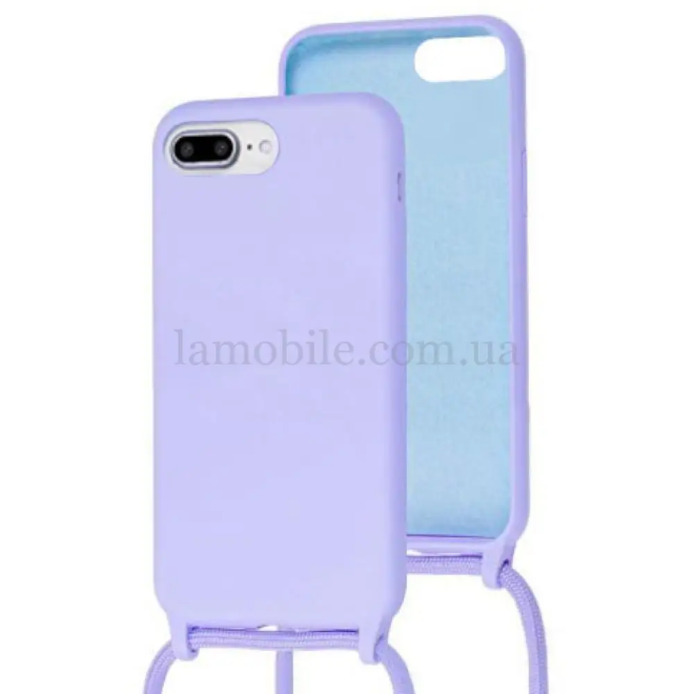 Чохол для iPhone 7 Plus / 8 Plus Wave Lanyard без logo light purple