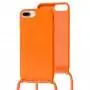 Чехол для iPhone 7 Plus / 8 Plus Wave Lanyard without logo orange