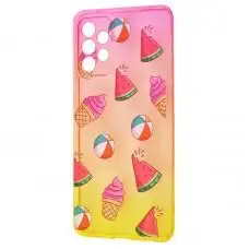 Чохол для Samsung Galaxy A72 Wave Sweet red/ yellow / watermelon
