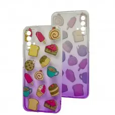 Чохол для Xiaomi Redmi 9T Wave Sweet white / purple / cake