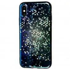 Чехол силиконовый для iPhone X / Xs перламут мозаика
