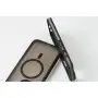 Чохол для iPhone 12 / 12 Pro Matte Strong Frame MagSafe black / grey