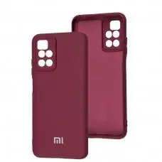 Чехол для Xiaomi Redmi 10 Silicone Full camera marsala