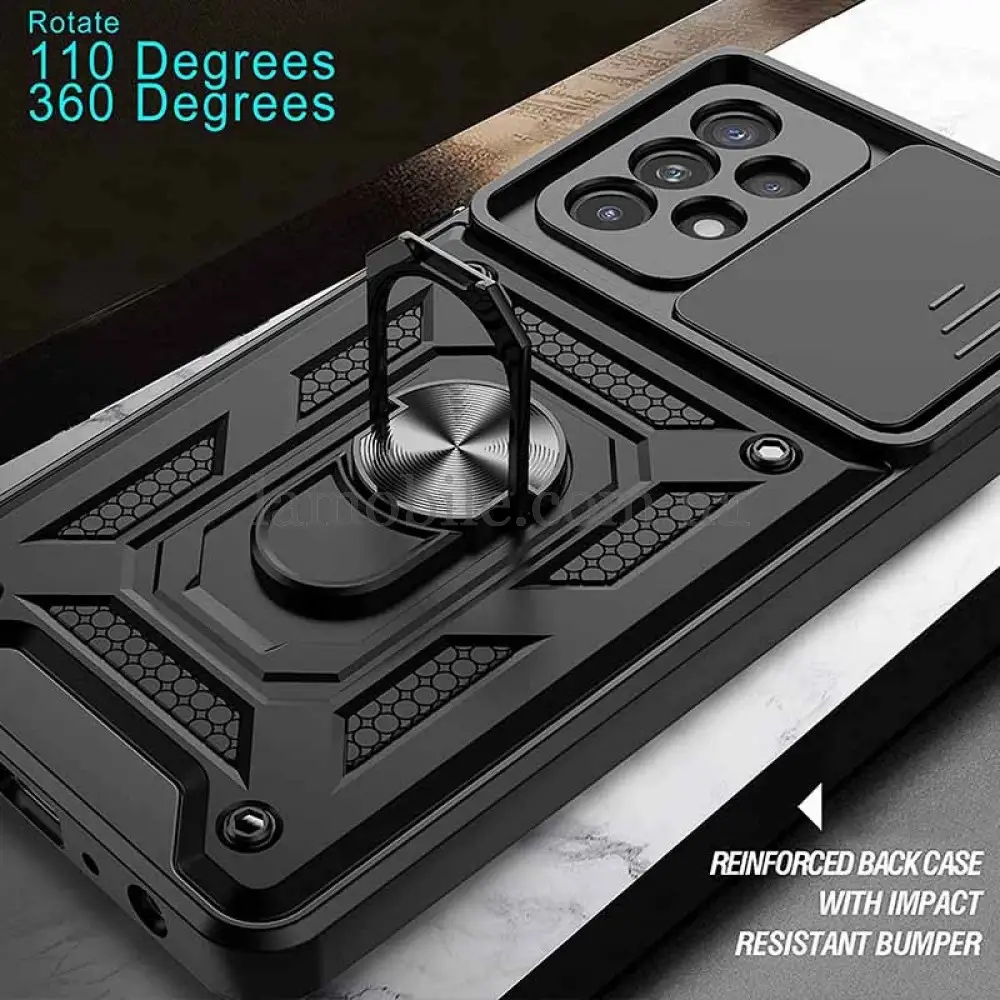 Чехол для Samsung Galaxy A03 (A035) Serge Ring Armor ударопрочный синий