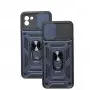 Чехол для Samsung Galaxy A03 (A035) Serge Ring Armor ударопрочный синий