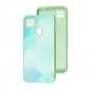 Чохол для Xiaomi Redmi 9C / 10A Marble Clouds turquoise