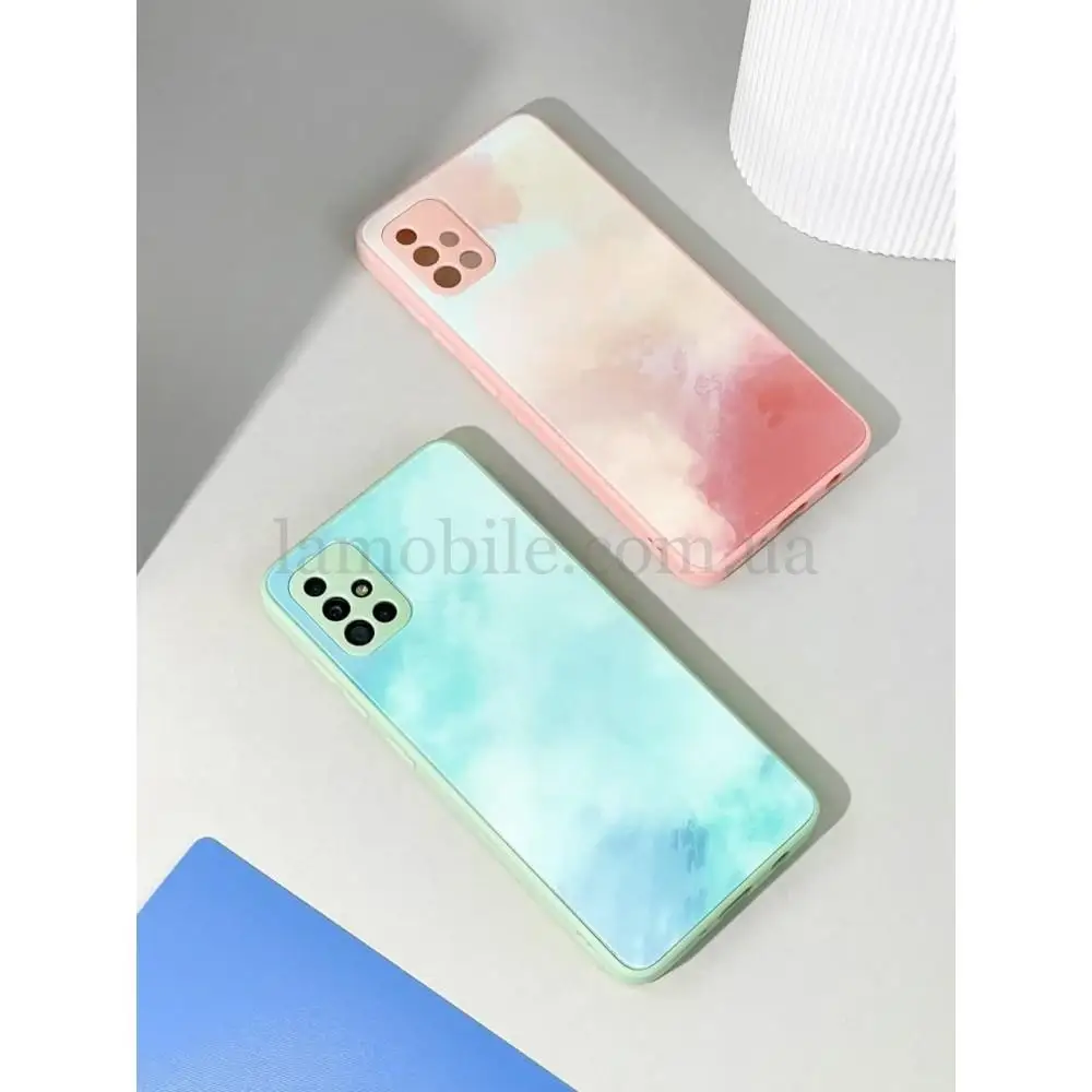 Чохол для Xiaomi Redmi 9C / 10A Marble Clouds turquoise
