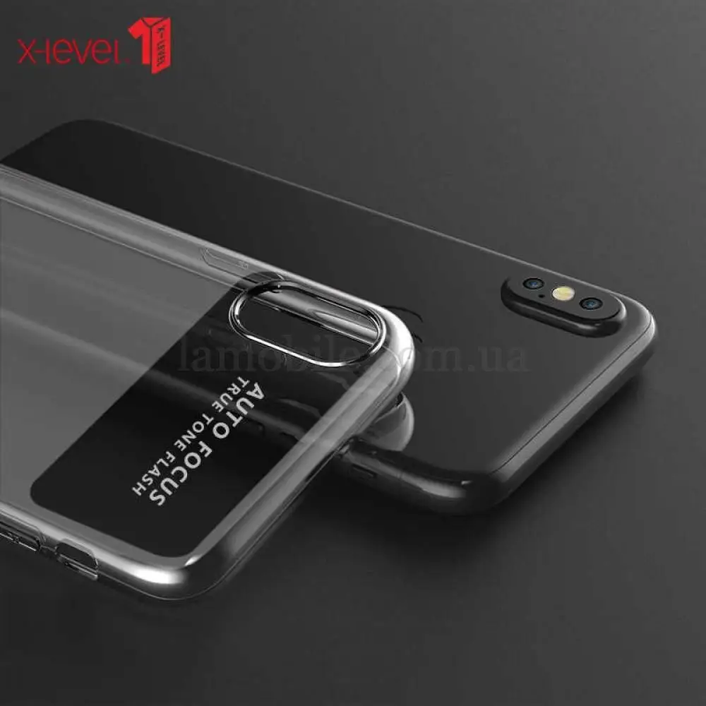 Чохол для iPhone X / Xs X-Level Antislip прозорий