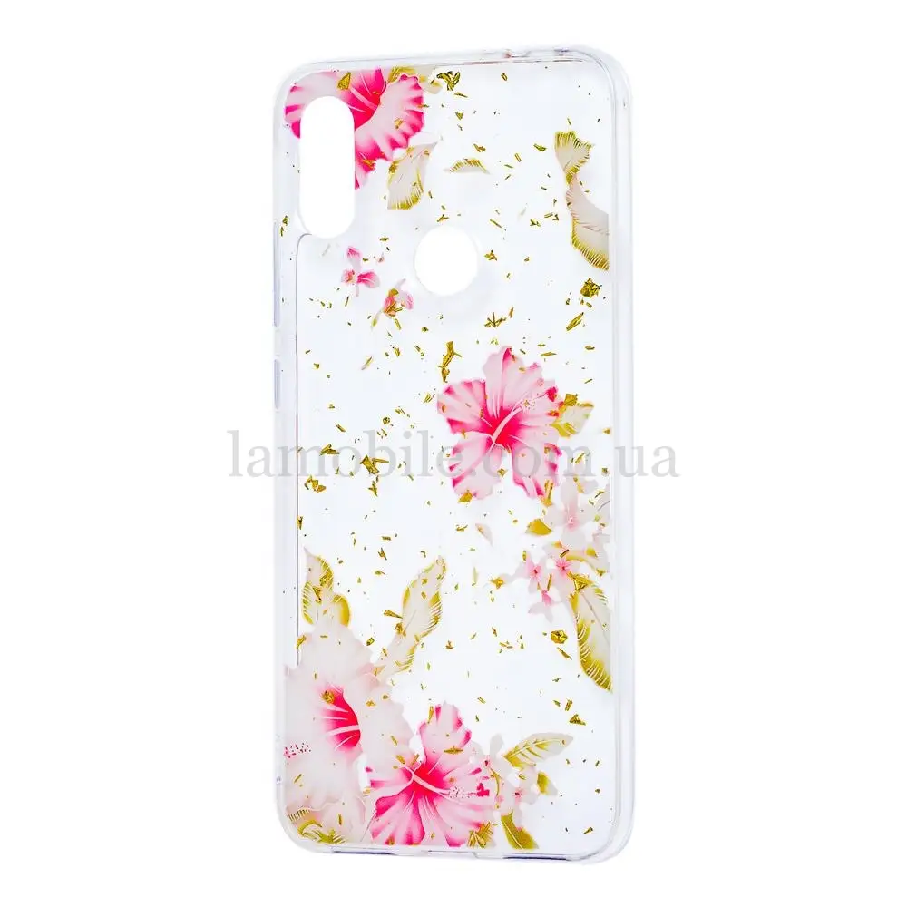 Чехол для Xiaomi Redmi Note 7 Flowers Confetti "китайская роза"