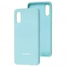 Чохол для Samsung Galaxy A02 (A022) Silicone Full блакитний / lilac blue