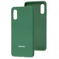 Чохол для Samsung Galaxy A02 (A022) Silicone Full зелений / pine green