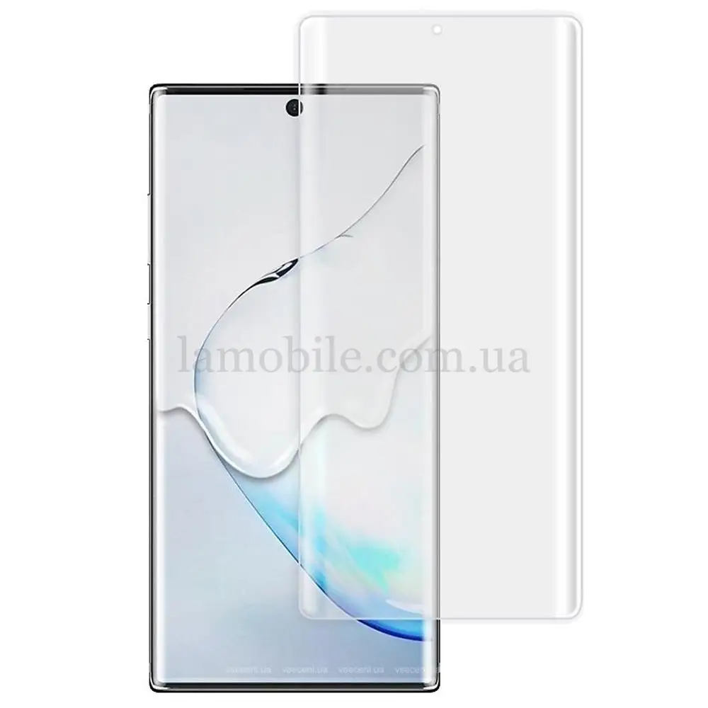 Защитное 3D стекло для Samsung Note 10+ (N975) Mocolo UV Nano прозр клей + лампа