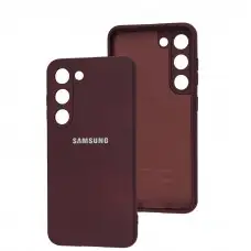 Чехол для Samsung Galaxy S23 (S911) Full camera бордовый / marsala