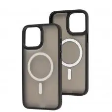 Чохол для iPhone 13 Pro Max WAVE Matte Colorful MagSafe black
