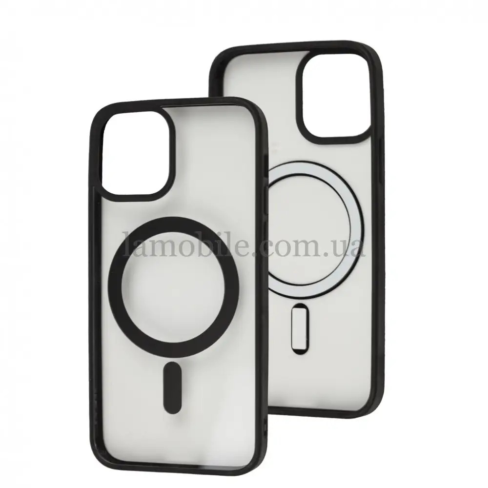 Чехол для iPhone 12/12 Pro Color MagSafe black