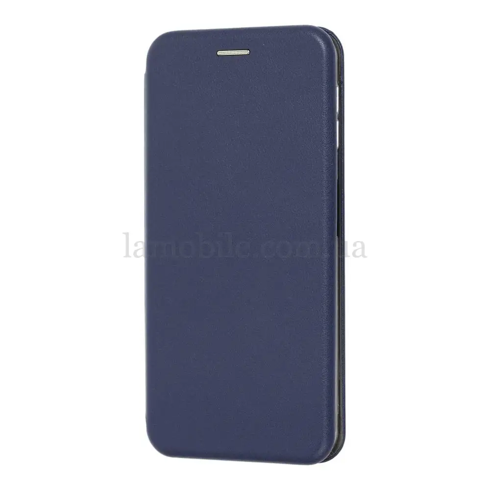 Чохол книжка Premium для Samsung Galaxy A7 2018 (A750) темно синій