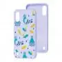 Чехол для Samsung Galaxy A01 (A015) Wave Fancy pigeon with sunflower seeds
