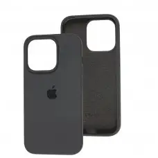 Чохол для iPhone 14 Pro Square Full silicone dark grey
