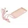 Чехол для iPhone X / Xs Lanyard without logo pink sand