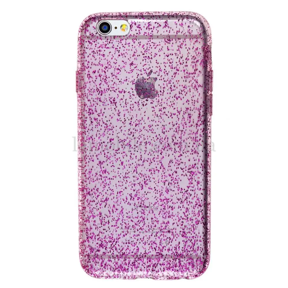 Чехол для iPhone 6 с розовой блесткой