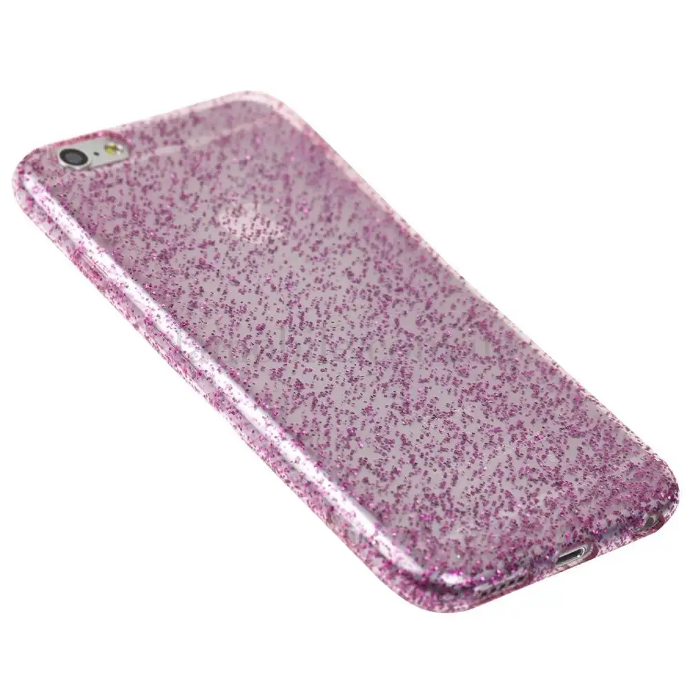 Чехол для iPhone 6 с розовой блесткой