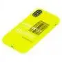 Чехол для iPhone X / Xs Acid Yellow just do it