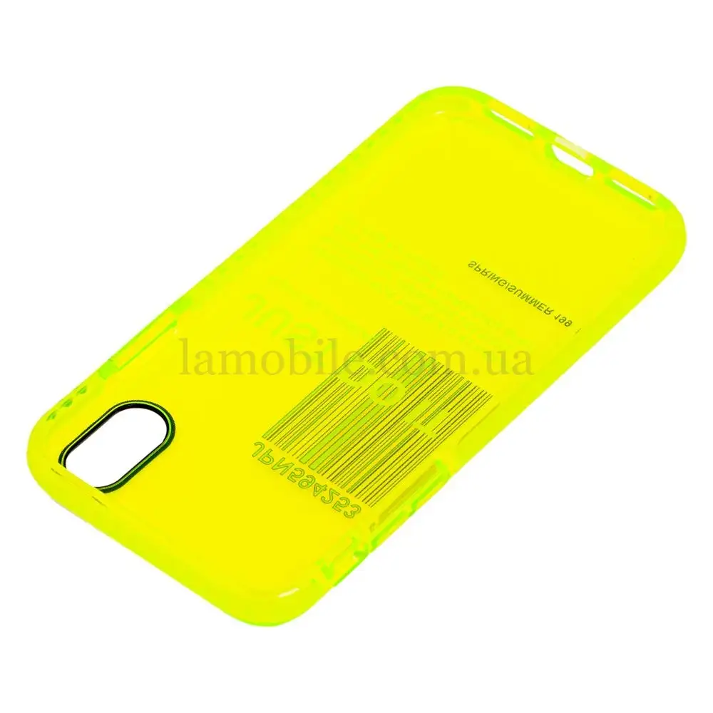 Чехол для iPhone X / Xs Acid Yellow just do it