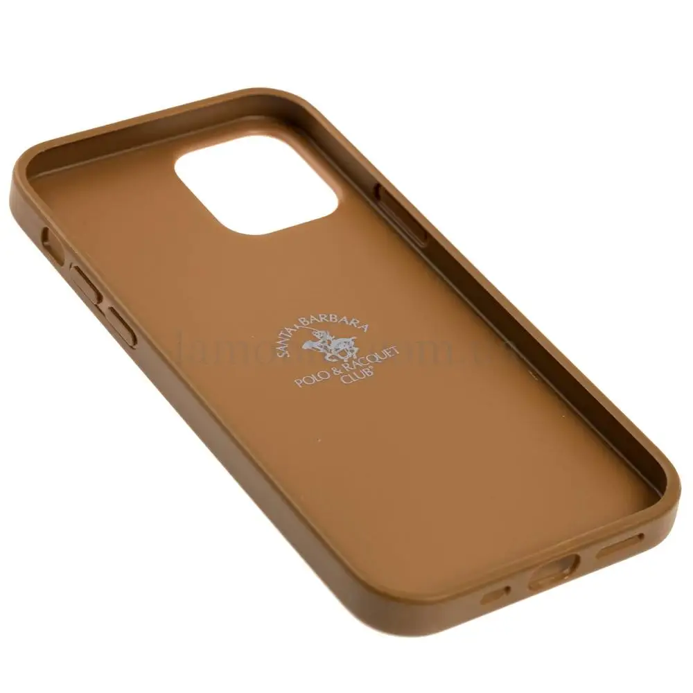 Чохол для iPhone 12 / 12 Pro Polo Knight (Leather) коричневий
