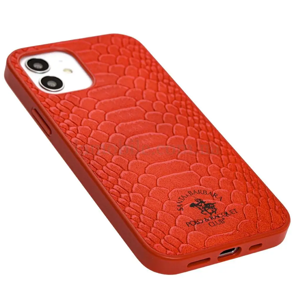 Чохол для iPhone 12 / 12 Pro Polo Knight (Leather) червоний