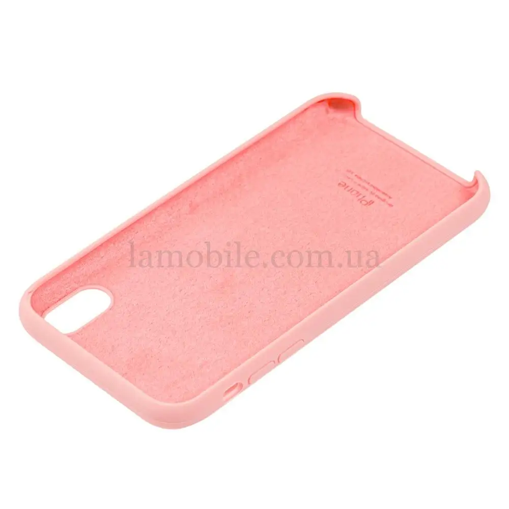 Чехол Silicone для iPhone X / Xs case grapefruit
