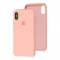 Чехол Silicone для iPhone X / Xs case grapefruit