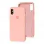 Чехол Silicone для iPhone X / Xs case grapefruit
