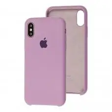 Чехол Silicone для iPhone X / Xs case blueberry