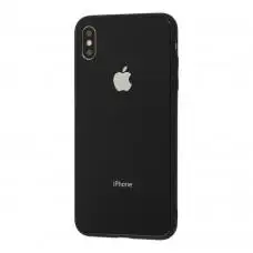 Чехол New glass для iPhone Xs Max черный