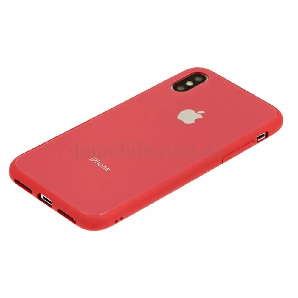 Чехол New glass для iPhone X / Xs камелия