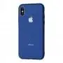 Чохол New glass для iPhone X / Xs синій