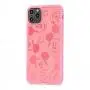Чехол для iPhone 11 Pro Max Mickey Mouse leather розовый