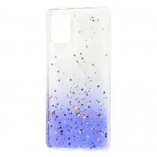 Чехол для Samsung Galaxy A71 (A715) Wave confetti white / purple