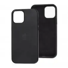 Чехол для iPhone 12 Pro Max Leather сase Full черный