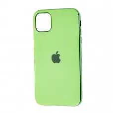 Чехол для iPhone 11 Pro Max Silicone case (TPU) салатовый