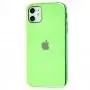 Чохол для iPhone 11 Silicone case (TPU) салатовий