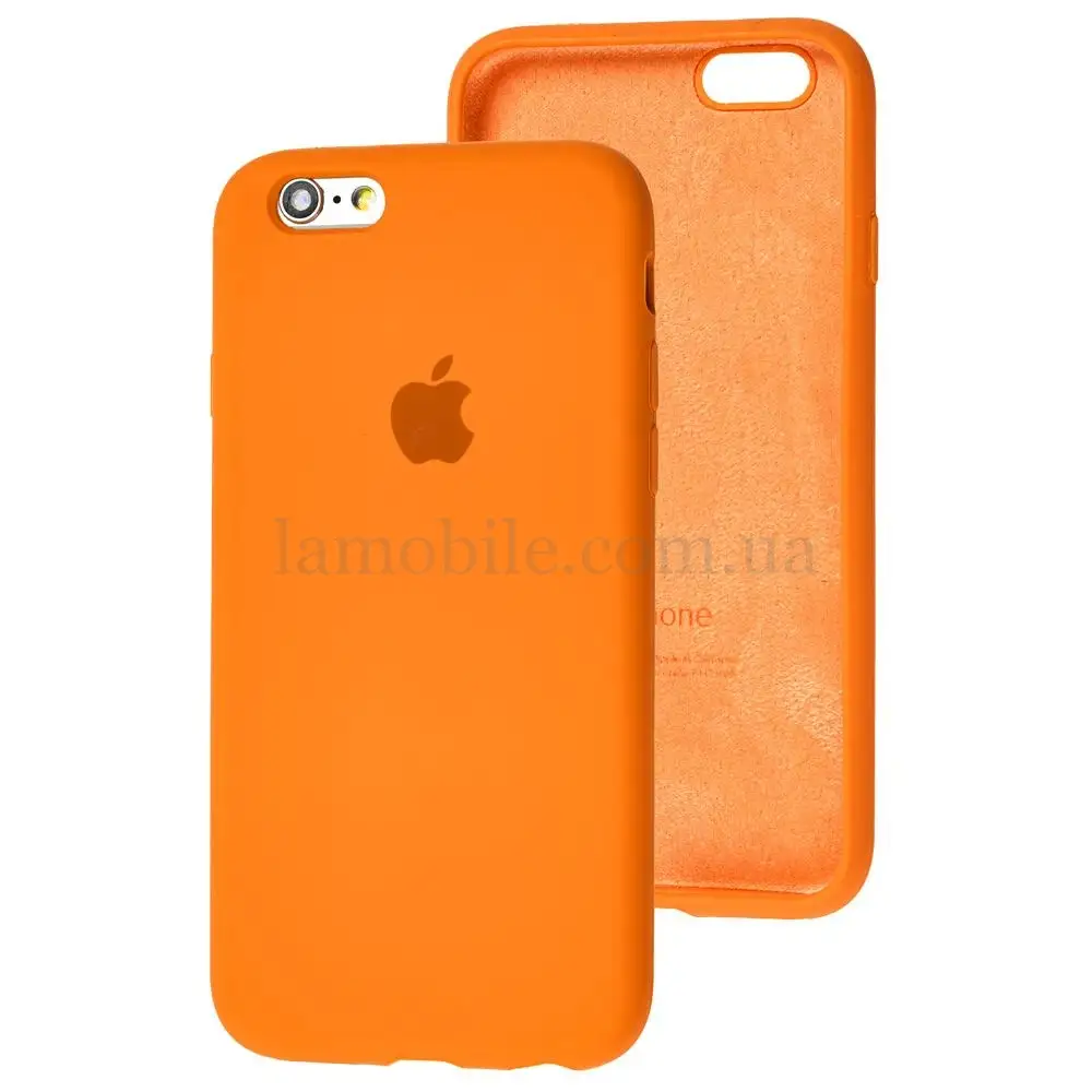 Чехол для iPhone 6 / 6s Silicone Full оранжевый / papaya