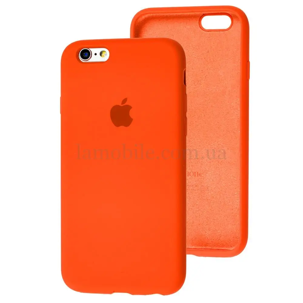 Чохол для iPhone 6/6s Silicone Full помаранчевий / apricot