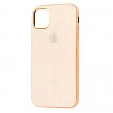 Чехол для iPhone 11 Pro Silicone case (TPU) розово-золотистый