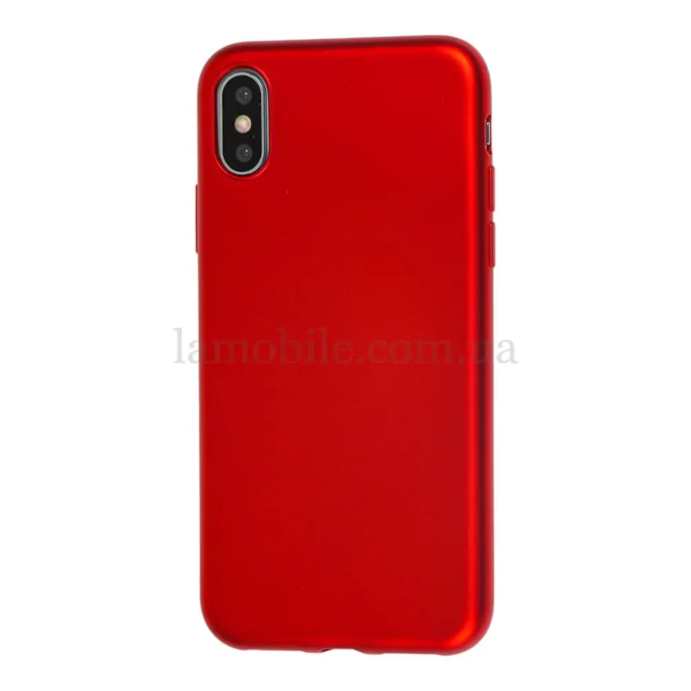 Чехол для iPhone X / Xs Soft matt красный