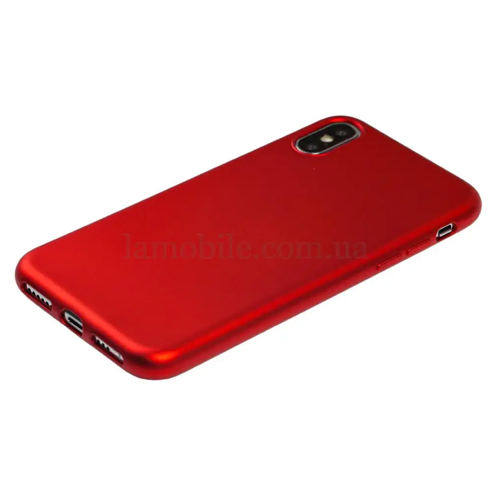 Чехол для iPhone X / Xs Soft matt красный