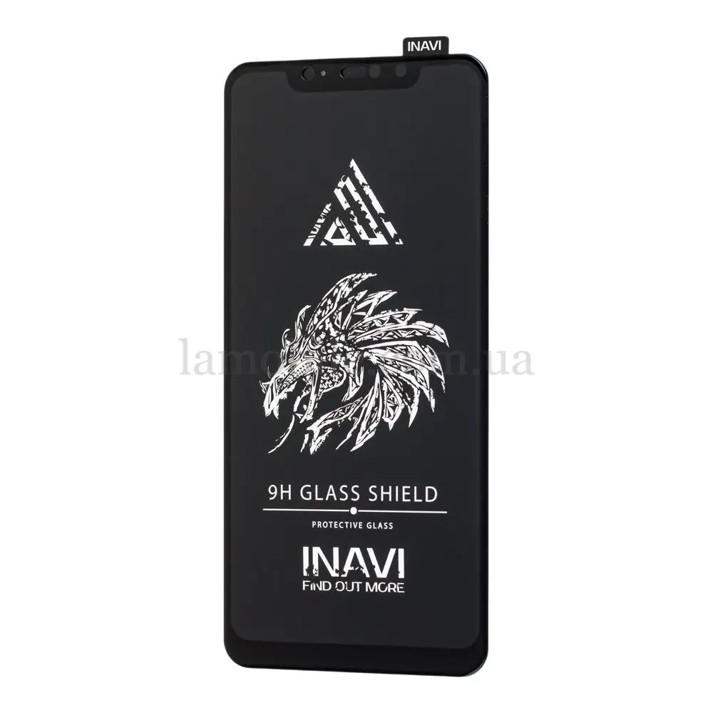 Захисне скло для Xiaomi Redmi Note 6 Pro Inavi Premium чорне (OEM)