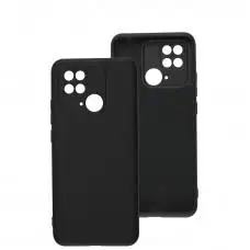 Чехол для Xiaomi Redmi 10C Lime silicon no logo black
