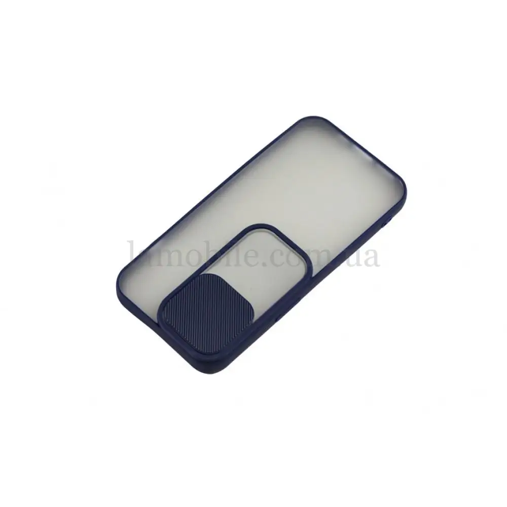 Чохол для iPhone 13 Pro LikGus Camshield camera protect синій